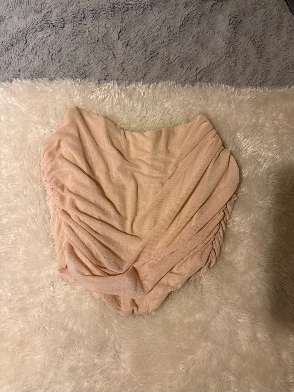 Shein Ruched Peach/Blush corset top